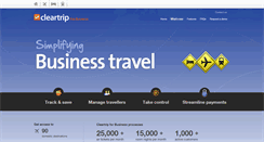 Desktop Screenshot of cleartripforbusiness.com